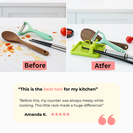 Multi-Slot Utensil & Pot Lid Rack